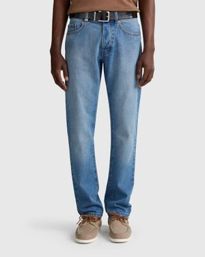 Benetton Benetton, Jeans Mit Normaler Passform, Blau
