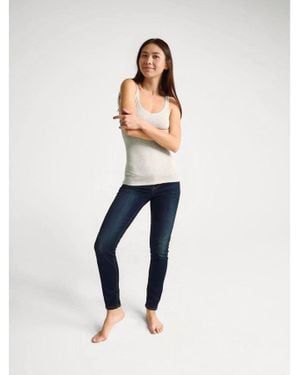 Benetton Benetton, Jeans Push Up Skinny Fit, Taglia, Blu Scuro, Donna - Nero