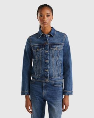 Benetton Benetton, Rider Denim Jacket - Blue