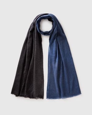 Benetton Benetton, Two-Tone Scarf - Blue