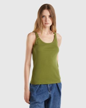 Benetton Benetton, Military Tank Top - Black