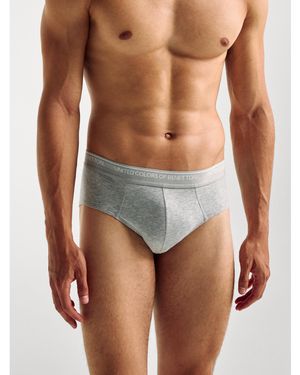 Benetton Benetton, Calzoncillos De Algodón Elástico, Talla, Gris Claro, Hombre - Negro