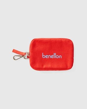 Benetton Benetton, Keychain And Coin Purse - Red