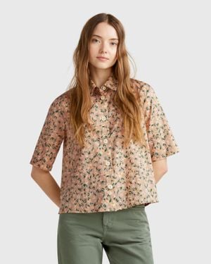 Benetton Benetton, Patterned Shirt - Black