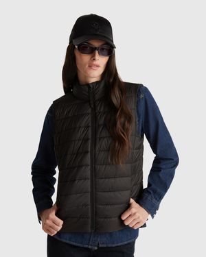 Benetton Benetton, Slim Fit Padded Vest - Black