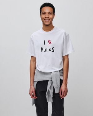 Benetton Benetton, T-Shirt With Slogan Print - Black
