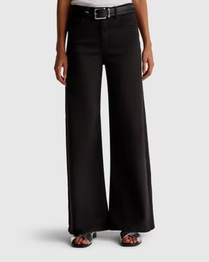 Benetton Benetton, Loose Fit Trousers - Black