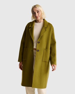 Benetton Benetton, Midi Coat - Green