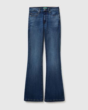 Benetton Benetton, Stretch Flare Fit Jeans - Blue
