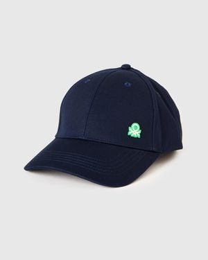 Benetton Benetton, Cappellino Baseball Con Logo, Taglia, Blu Scuro, Uomo
