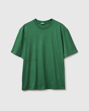 Benetton Benetton, Short-Sleeved T-Shirt With Logo - Green