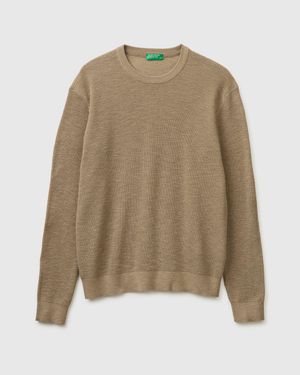 Benetton Benetton, Crew Neck Jumper - Green