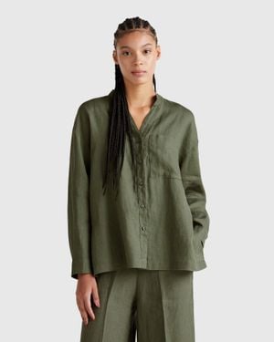 Benetton Benetton, Oversized Shirt - Green