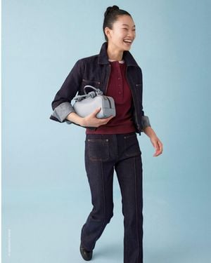 Benetton Benetton, Zip-Up Denim Jacket - Blue