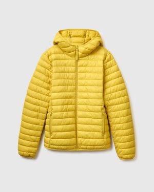 Benetton Benetton, Regular Fit Padded Down Jacket - Yellow