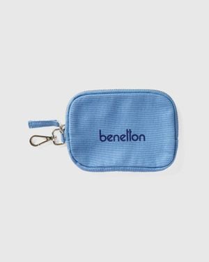 Benetton Benetton, Keychain And Coin Purse - Blue