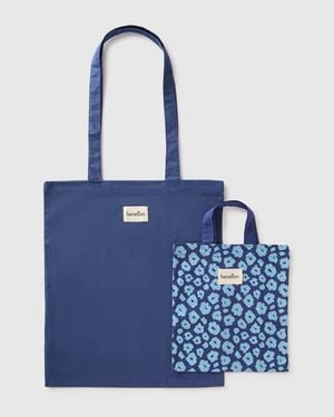Benetton Benetton, Two Canvas Bags - Blue