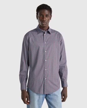 Benetton Benetton, Patterned Shirt - Grey