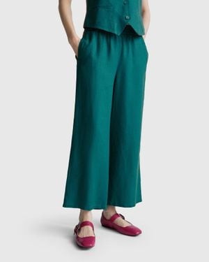 Benetton Benetton, Wide Leg Trousers - Black