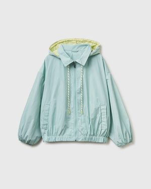 Benetton Benetton, Soft Jacket With Hood - Blue