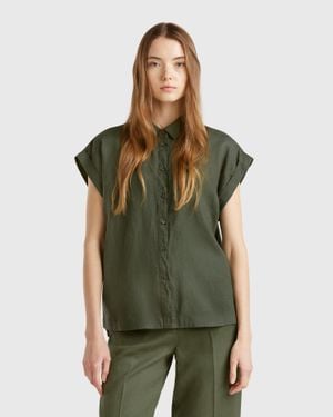 Benetton Benetton, Regular Fit Shirt - Green