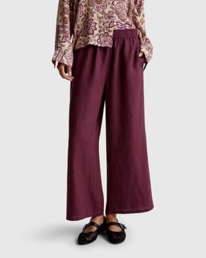 Benetton Benetton, Wide Leg Trousers - Red