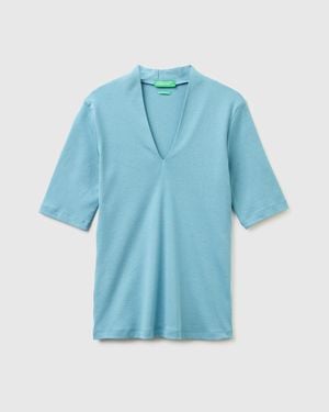 Benetton Benetton, Slim Fit T-Shirt - Blue