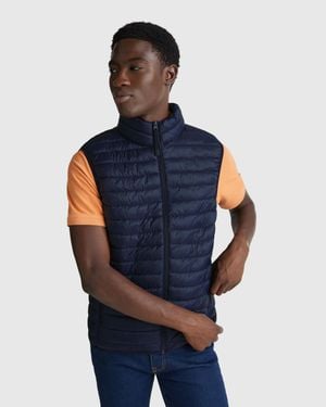 Benetton Benetton, Regular Fit Padded Vest - Blue