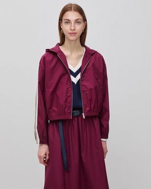 Benetton Benetton, Canvas Jacket With Hood - Red