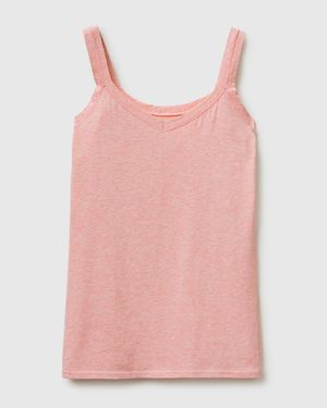 Benetton Benetton, Super Stretch Cotton Tank Top - Pink