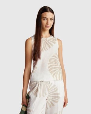 Benetton Benetton, Printed Top - Black