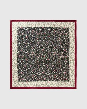 Benetton Benetton, Écharpe À Motifs Imprimés, Taille, Noir, Femme