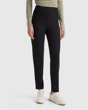 Benetton Benetton, Skinny Fit Trousers - Black