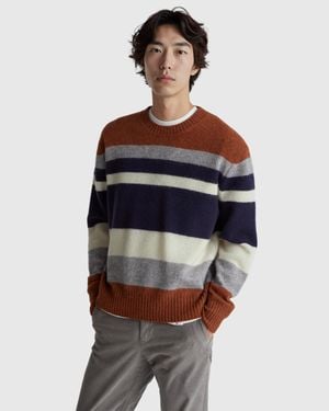 Benetton Benetton, Striped Jumper - Black