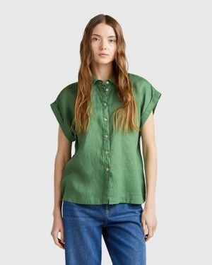 Benetton Benetton, Regular Fit Shirt - Green