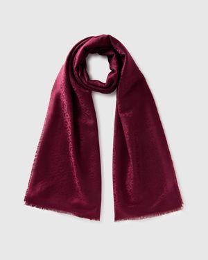 Benetton Benetton, Jacquard Scarf - Red