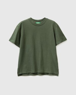Benetton Benetton, Crew Neck T-Shirt - Green