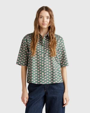Benetton Benetton, Camicia Fantasia - Nero