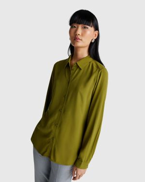 Benetton Benetton, Regular Fit Shirt - Green