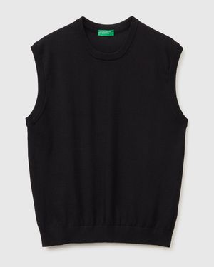 Benetton Benetton, Vest - Black