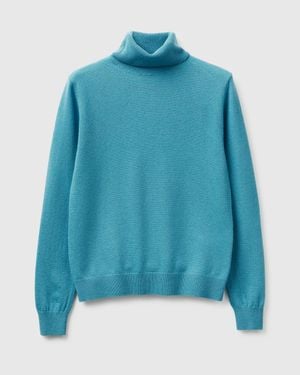 Benetton Benetton, Powder Turtleneck - Blue