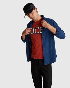 Benetton Benetton, Chambray Shirt - Black