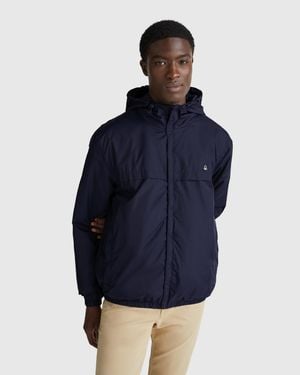 Benetton Benetton, "Rain Defender" Jacket With Hood - Blue