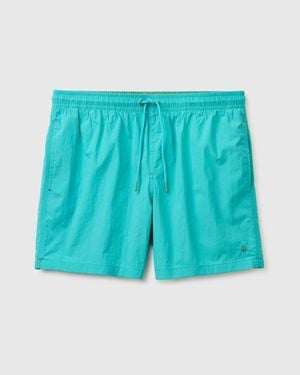 Benetton Benetton, Boxer Mare Con Coulisse, Taglia, Turchese, Uomo - Nero