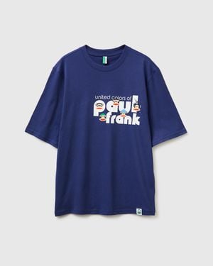 Benetton Benetton, Paul Frank Short Sleeve T-Shirt - Blue