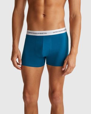 Benetton Benetton, Stretch Cotton Boxers - Blue