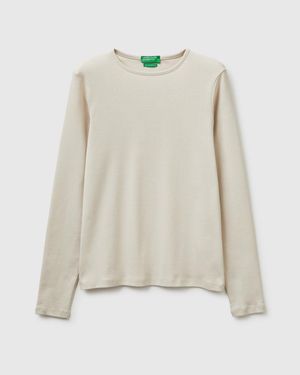 Benetton Benetton, Slim Fit Long Sleeve T-Shirt - Black