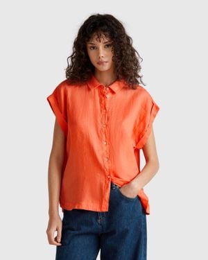 Benetton Benetton, Regular Fit Shirt - Red