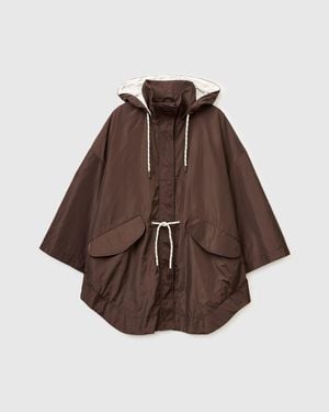 Benetton Benetton, Large Parka With Hood - Black