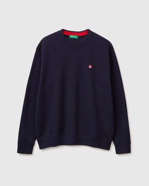 Benetton Benetton, Relaxed Fit Jumper - Blue